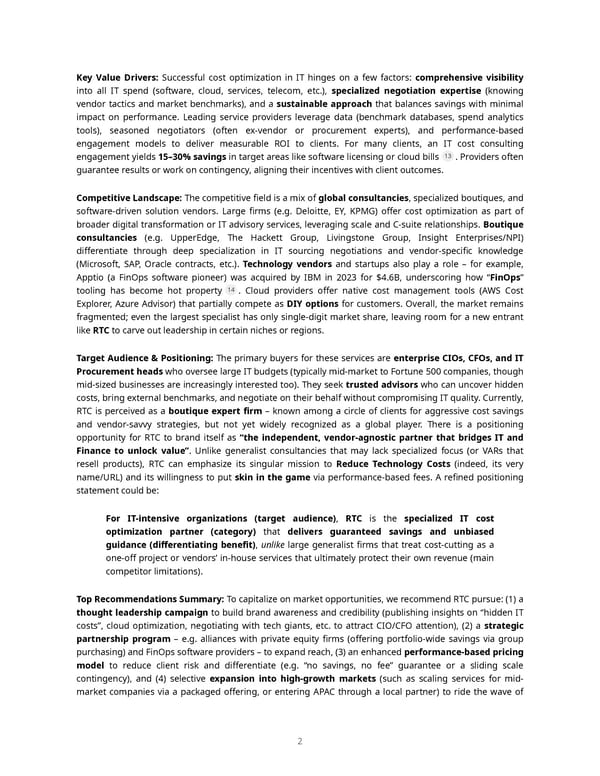 IT Cost Optimization Services Market Report - Page 2